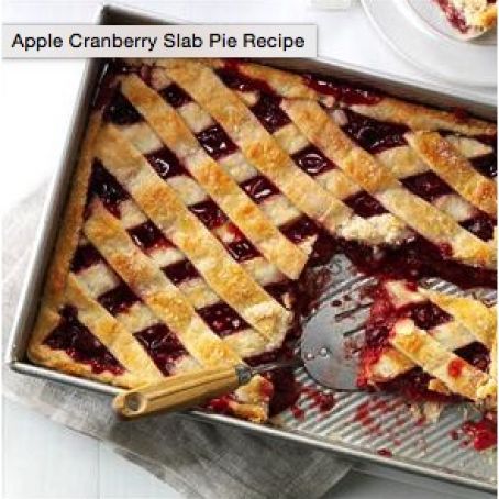 Apple Cranberry Slab Pie Recipe