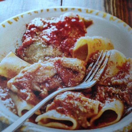 A Traditional Paccheri alla Parmigiana