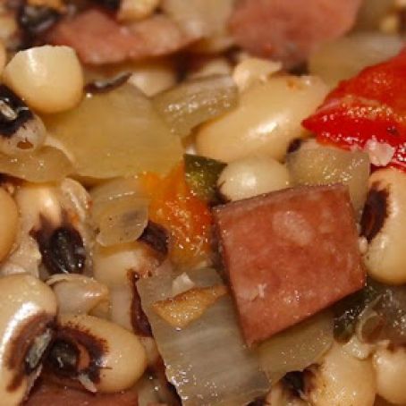 Slow Cooker Spicy Black-Eyed Peas