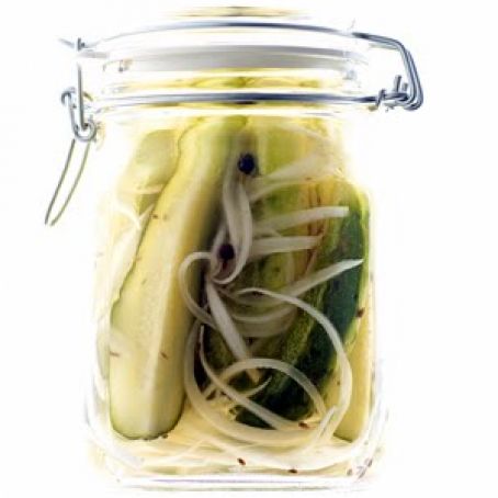 Almost Hands Free Dill Pickles (Real Simple)