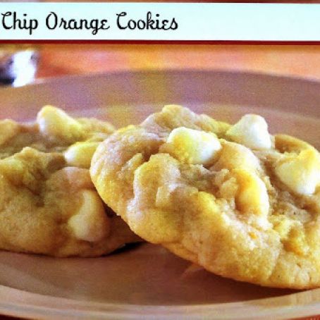 White Chip Orange Cookies