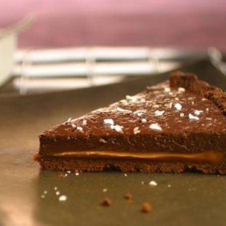 Double Chocolate Tart with Dulce de Leche