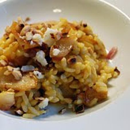 Risotto with Caramelized Pears and Blue Cheese