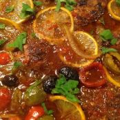 Moroccan Apricot Olive Chicken