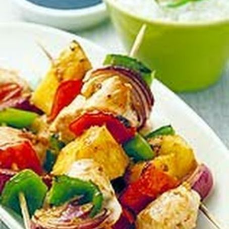 Hawaiian Chicken Kebabs