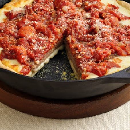 Deep Dish Sausage Pizza