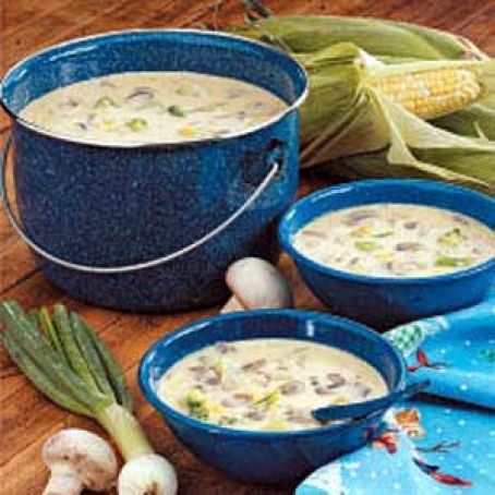 Mushroom Veggie Chowder Recipe