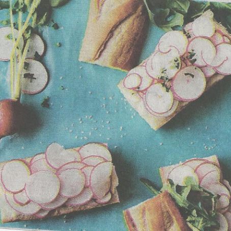 Radish Sandwiches