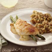 Parmesan-Crusted Stuffed Chicken
