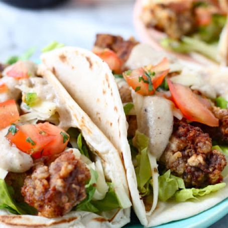 CHICKEN FRIED STEAK TACOS