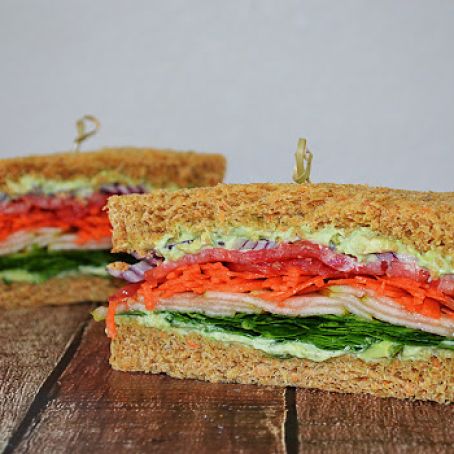 Veggie Club Sandwich