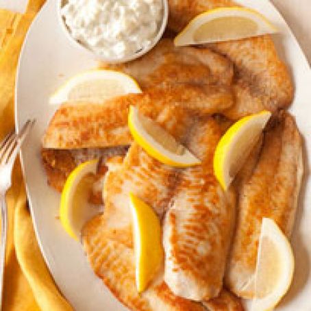 Crispy Fish with our Favorite Sauce