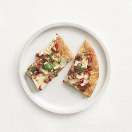 Cauliflower and Sausage Flat Bread