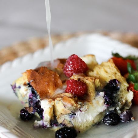 Maple Blueberry French Toast Casserole