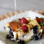 Maple Blueberry French Toast Casserole