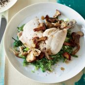 Pot-Roasted Chicken with Mushrooms