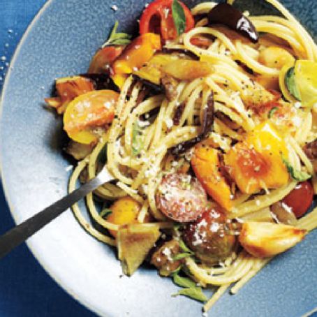Roasted Summer Vegetable Pasta