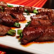 Japanese Grilled Steak and Scallion Rolls (Negimaki)