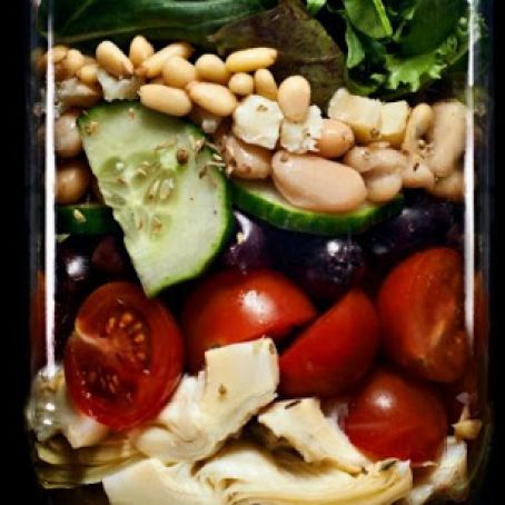 Farmer's Fridge Mediterranean Salad - Mason Jar