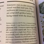 Roasted Edamame with cranberries