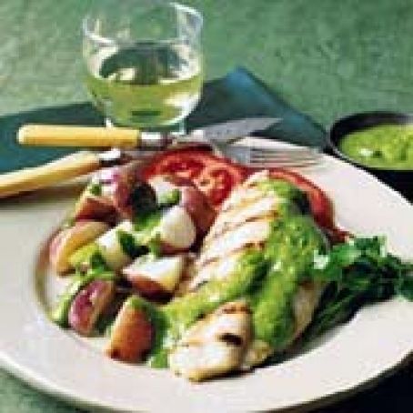 CATFISH & POTATOES w/SALSA VERDE