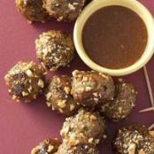 Chicken Meatballs with Sweet Peanut Sauce