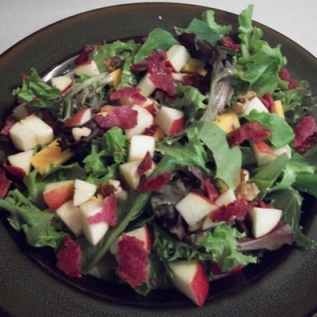 Spinach, Apple, and Cheddar Cheese Salad