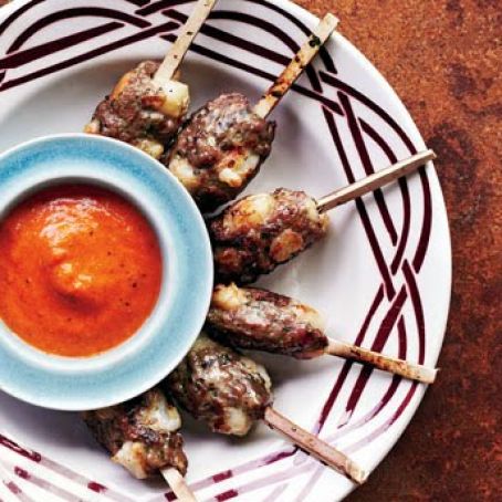 Lamb and Shrimp Kebabs