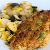 Baked Hummus-Crusted Chicken