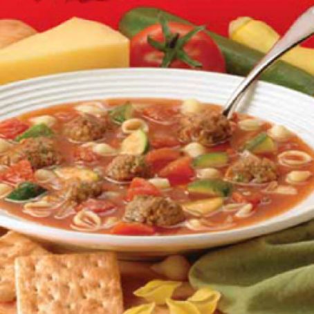 Zesty Meatball Soup