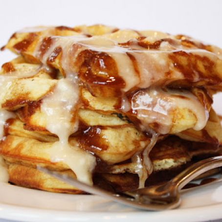 Cinnamon Roll Waffles