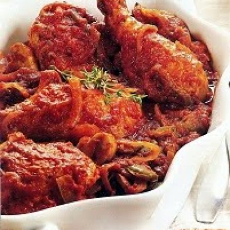 Slow Cooked Chicken Cacciatore