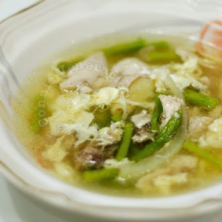 Smoked Chicken & Spring Vegetable Soup