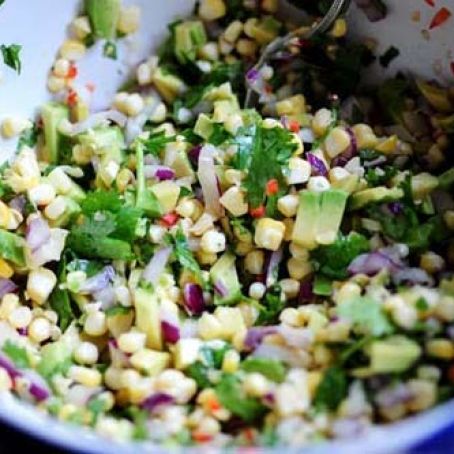 Fresh Corn and Avacado Salsa