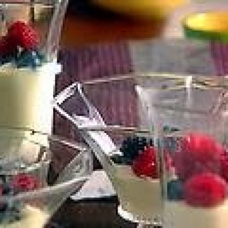 Panna Cotta with Fresh Berries