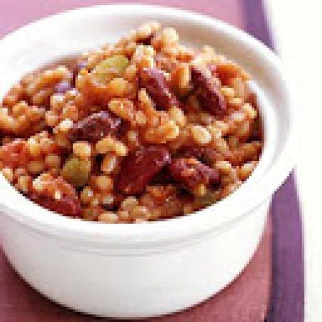 SLOW COOKER RED BEANS AND BARLEY