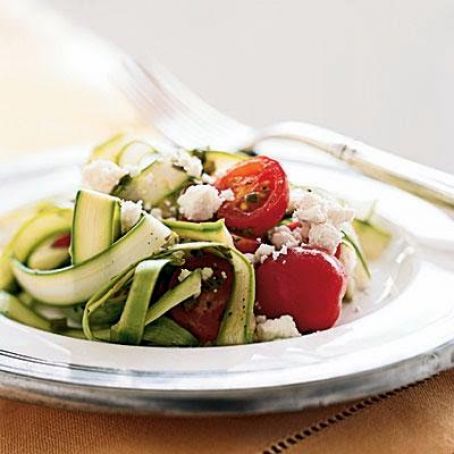 Asparagus Ribbons with Lemon and Goat Cheese