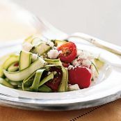 Asparagus Ribbons with Lemon and Goat Cheese