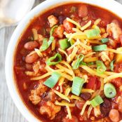 Slow Cooker Turkey Chili