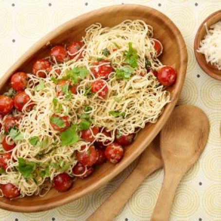 Capellini with Tomatoes and Basil