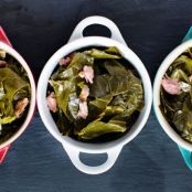 Ale-Braised Collard Greens With Smoked Ham Hock