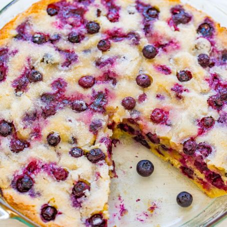 Crustless Blueberry Pie