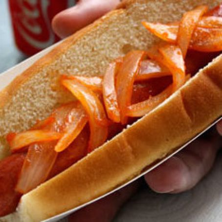 New York City Hotdog Cart Onions