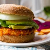 Easy Sweet Potato Veggie Burgers! With Avocado