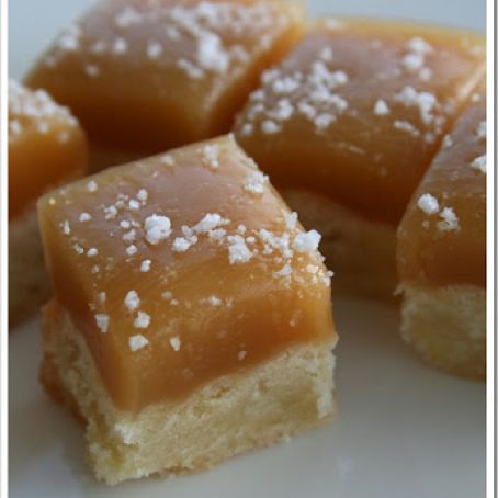 Caramel Topped Shortbread Bites