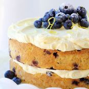 Blueberry Zucchini Cake with Lemon Buttercream