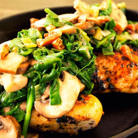 Spinach and Mushroom Chicken