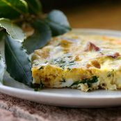 Country Frittata With Potatoes, Pancetta & Basil