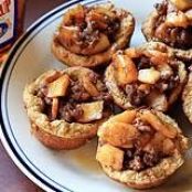 French Toast Cups with Sausage and Apple