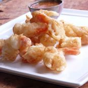 Deep Fried Prawns with Asian Dipping Sauce
